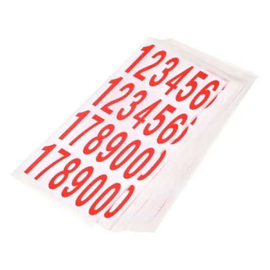 Unique Bargains Office Warehouse Self-Adhesive 12345178900 Mailbox Number Stickers 20 Sheets image {4}