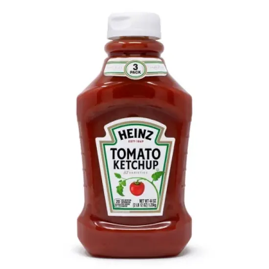 HEINZ Tomato Ketchup Squeeze Bottle - 44oz / 3pk image {1}
