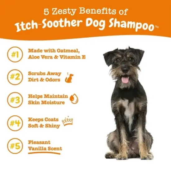 Zesty Paws Itch-Soother Vanilla Scented Dog Shampoo - 16 fl oz image {3}