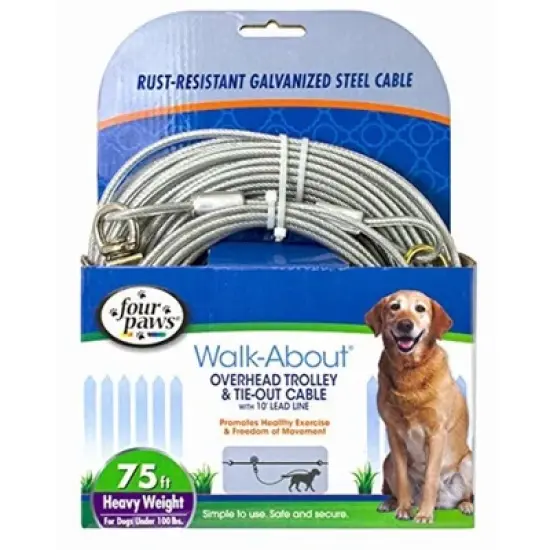 Four Paws Heavy Weight Trolley Exerciser w/ 10' lead, Dogs 50+ lbs image {5}