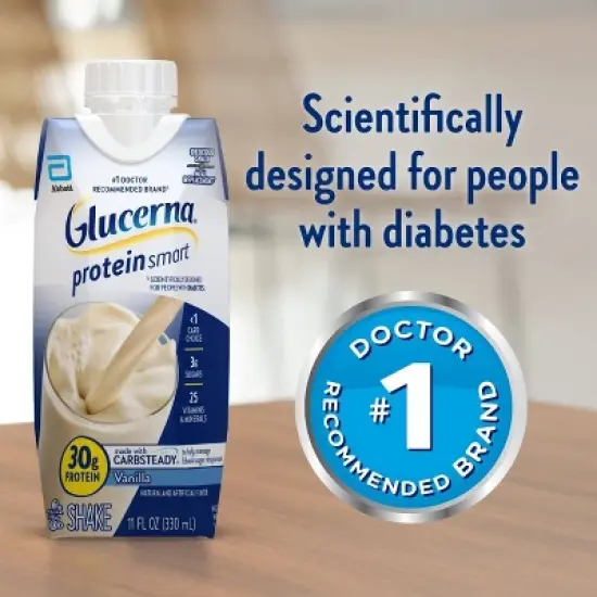 Glucerna Protein Smart Shake - Vanilla - 4pk image {3}