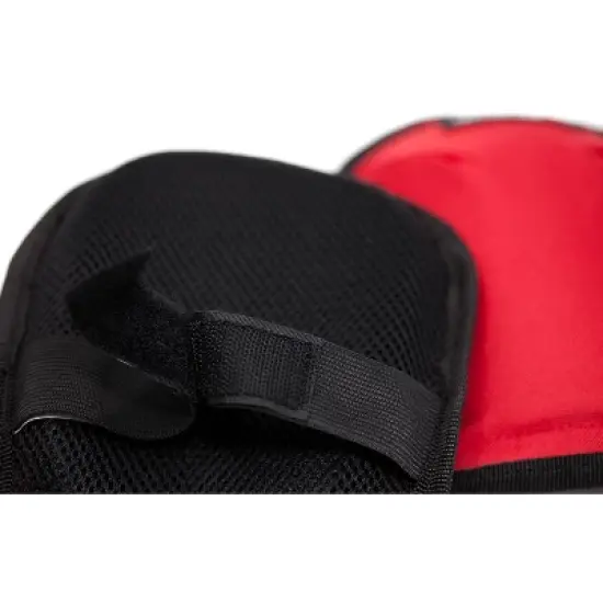 Bison Life Lightweight Knee Pads for Home & Gardening, Black/ Red, 1 Pair image {6}