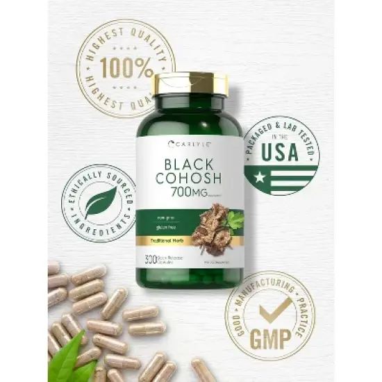 Carlyle Black Cohosh 700mg | 300 Capsules image {5}