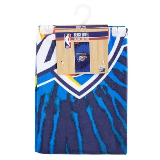 NBA Oklahoma City Thunder Pyschedelic Beach Towel image {3}