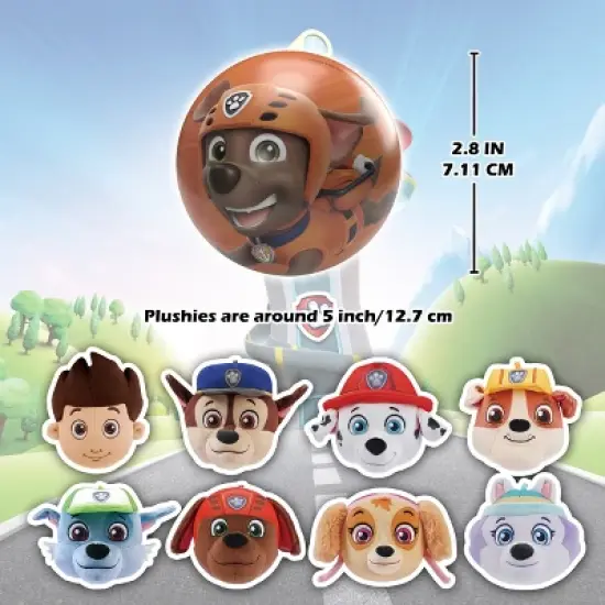 PAW Patrol MiraBall, 3-in-1 Surprise, Blind Box Toys for Kids - Collectable Characters from TV Shows - Metal Ball, Plush, Stickers, White Ribbon image {3}