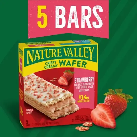 Nature Valley Crispy Creamy Strawberry Bars - 6.5oz image {1}