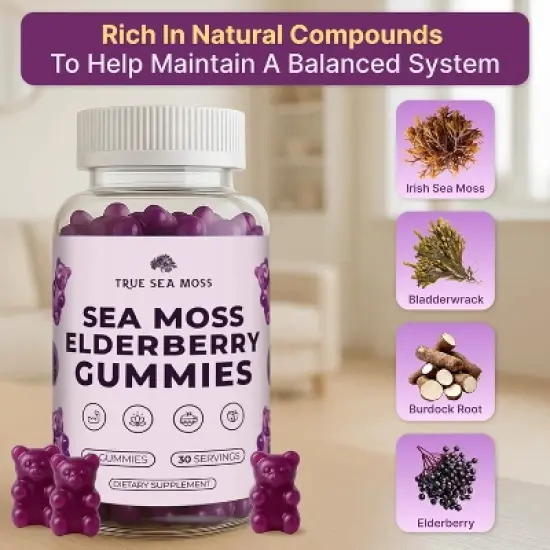ELDERBERRY SEA MOSS GUMMIES image {2}