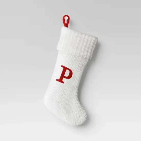 Knit Monogram Christmas Stocking White - Wondershop&trade; image {18}