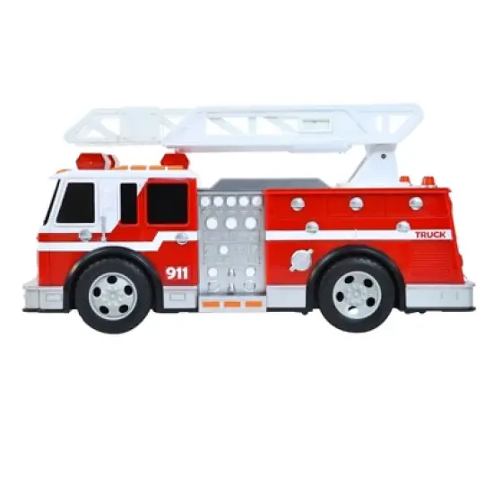 Maxx Action Large Firetruck with Extendable Ladder &ndash; Lights & Sounds Motorized Rescue Vehicle image {2}