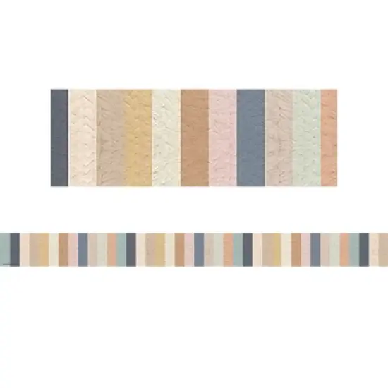 Teacher Created Resources&reg; Everyone is Welcome Stripes Straight Border Trim, 35 Feet Per Pack, 6 Packs image {1}