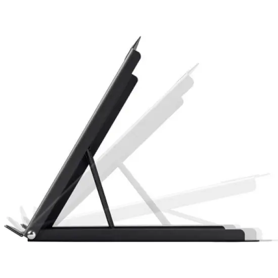 Monoprice Adjustable Folding Laptop Stand - Steel Ideal For Work, Home, Office Laptops - Workstream Collection image {3}