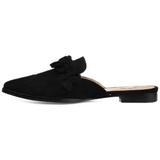 Journee Collection Womens Kessie Slip On Pointed Toe Mules Flats image {1}
