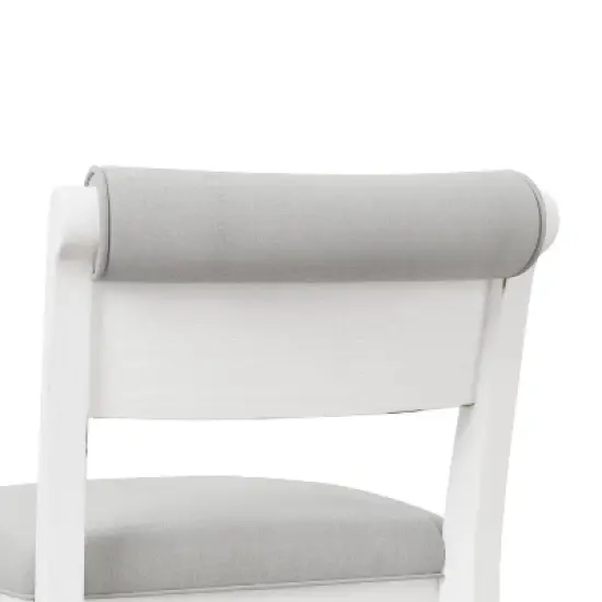 Clarion Wood and Upholstered Counter Height Swivel Stool Sea White - Hillsdale Furniture image {9}