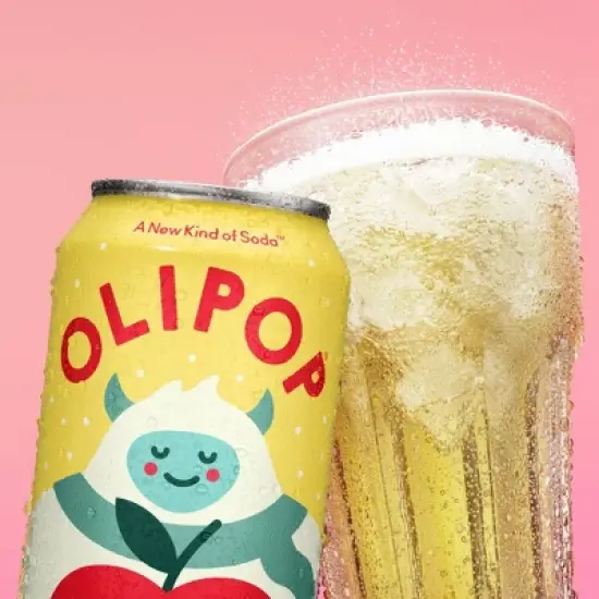 OLIPOP Crisp Apple Soda - 4ct/12 fl oz Cans image {6}