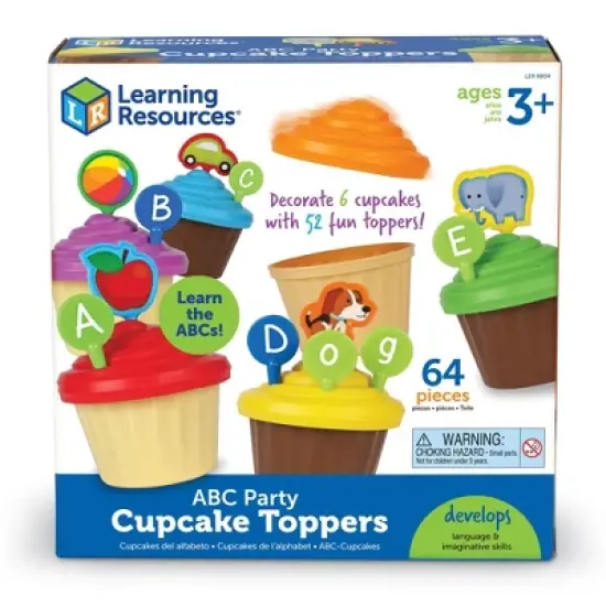 Learning Resources ABC Party Cupcake Toppers image {6}