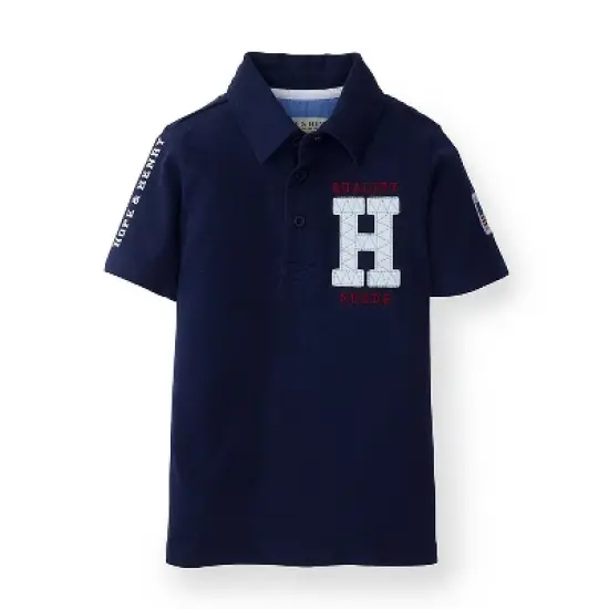 Hope & Henry Boys' Athletic Jersey Polo, Kids image {4}