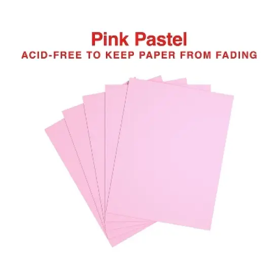 Staples Pastel Colored Copy Paper 8 1/2" x 11" Pink 500/Ream (14779) image {4}