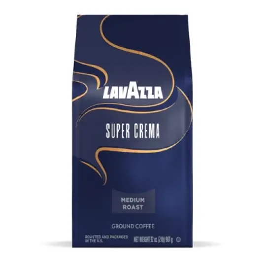 Lavazza Super Crema Ground Coffee, Medium Roast, 32 oz Bag image {8}