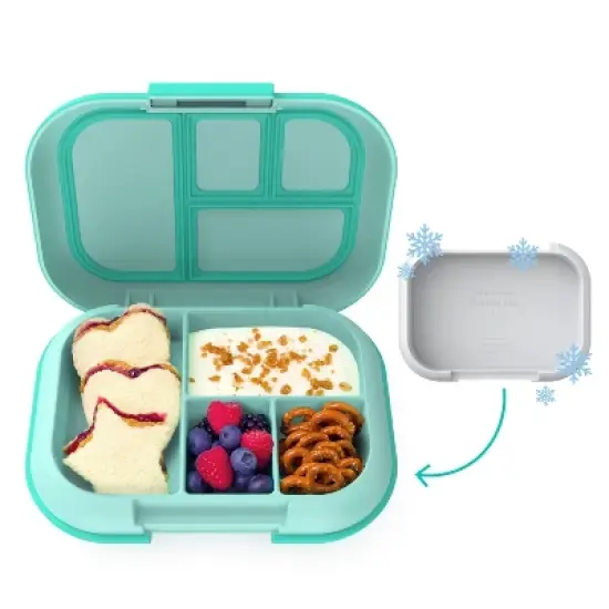 Bentgo Kids' Chill Lunch Box, Bento-Style Solution, 4 Compartments & Removable Ice Pack image {9}