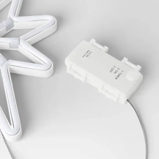 LED Battery Operated Neon Star Hangable Sign Warm White - Wondershop&trade; image {3}