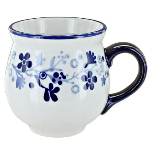 Blue Rose Polish Pottery K068 Manufaktura Large Bubble Mug image {15}