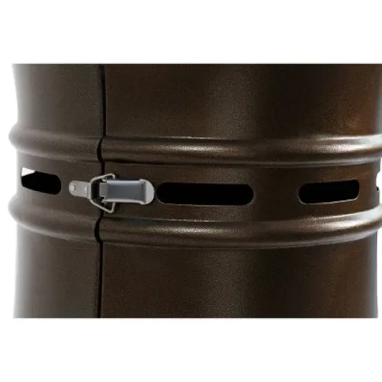 Heatmaxx 36000 BTU Gas Floor Standing Dancing Flame Outdoor Patio Portable Heater Bronze image {3}