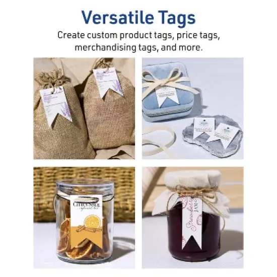 Avery Banner Flag Tags, 2" x 3-1/2", Matte White, 200 Total image {3}