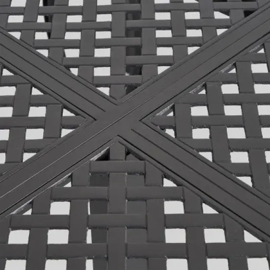 Bullpond 9pc Aluminum and Wicker Dining Set - Christopher Knight Home image {5}