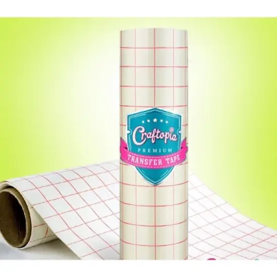 Craftopia 12"x12" Transfer Tape for Permanent Vinyl With Alignment Grid, Blue 1-piece image {2}