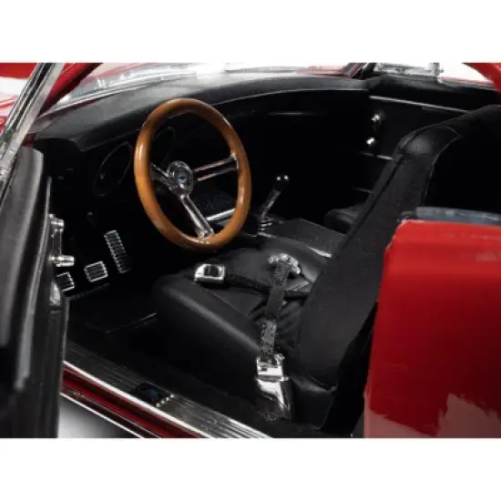 1967 Chevrolet Camaro Z/28 Nickey Hardtop Bolero Red with White Stripes "Muscle Car & Corvette Nationals" (MCACN) 1/18 Diecast Model Car by Auto World image {2}