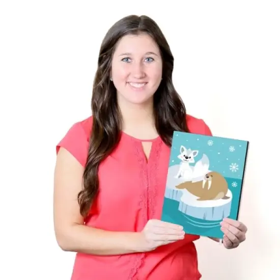 Big Dot of Happiness Arctic Polar Animals - Nursery Wall Art and Kids Room Decorations - 7.5 x 10 inches - Set of 3 Prints image {4}