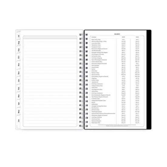 Blue Sky 5"x8" 2025-2026 Weekly/Monthly Wirebound Planner Celestial Confetti Black image {8}