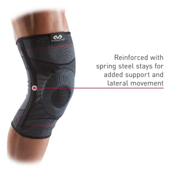 McDavid Sport Knee Knit Sleeve with Buttress and Stays - Gray image {3}