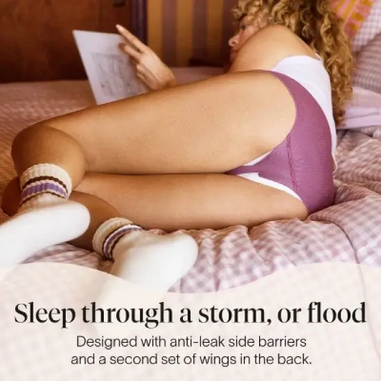 Cora Extra Heavy Overnight Pads with Wings Organic Cotton Topsheet - Ultra Thin - 20ct image {6}