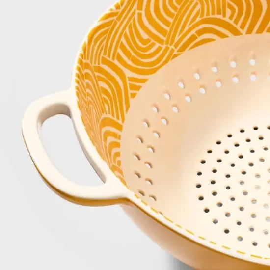 5qt Melamine Colander Yellow - Tabitha Brown for Target: Dishwasher-Safe, Tabitha Brown Kitchen Collection image {2}