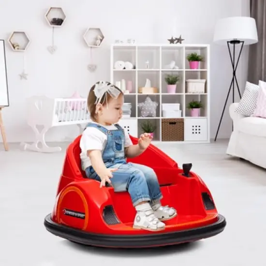 Garvee 12V Electric Bumper Car for Kids with Remote Control &ndash; 360 Degree Spin, LED Lights, Music, Battery Powered Ride-On Toy for Toddlers image {6}