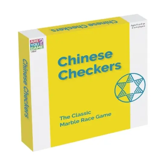 AreYouGame.com Chinese Checkers Board Game: Strategy Game for 2-6 Players, Includes Marbles & Instructions image {1}