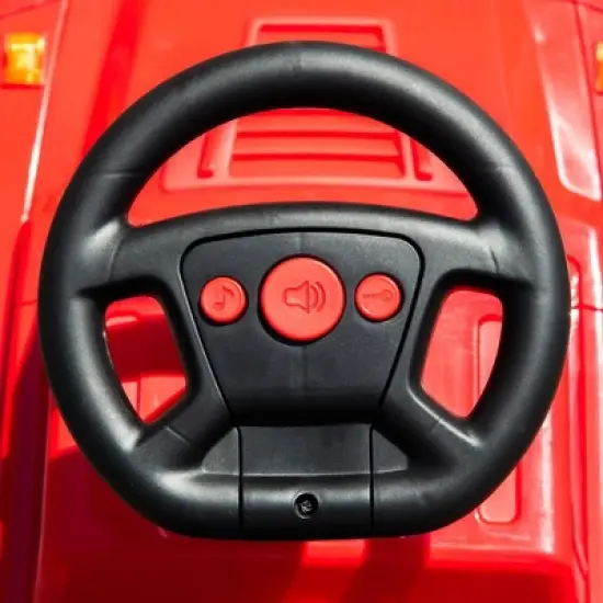 Aosom Ride on Sliding Car Toy SUV Style Baby Toddler Foot to Floor Slider Stroller w/ Horn Music Working Lights Hidden Storage Anti-overturning System  image {4}