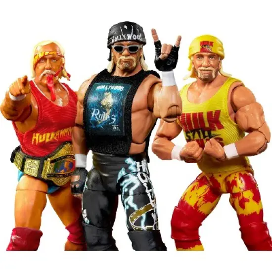 WWE Elite Collection Hulkamania 40th Anniversary Action Figure Set - 3pk image {3}