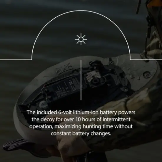 Avian X Power Swimmer Pintail Drake Motion Duck Decoy, 10+ Hour Battery, Non-Fouling Motor Design, & Stabilized Foam-Filled Body for Waterfowl Hunting image {3}