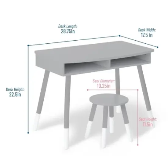 Premium Homework Desk and Stool Set - WildKin image {2}