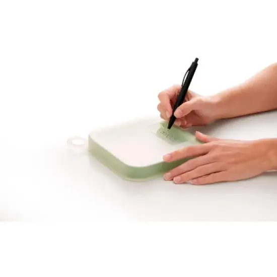 Lekue Reusable Sandwich & Baguette Case, Platinum Silicone, Air Tight, Sandwich image {3}