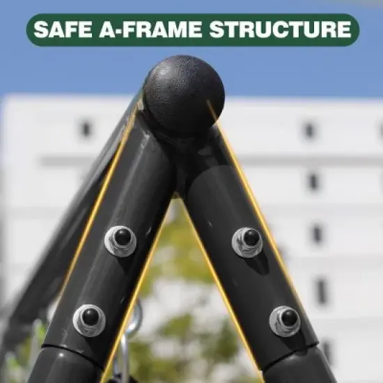 Luupatchy Swing Set With Glider, 2 Blet Swing, Backyard 550Lbs 3 Seat image {3}