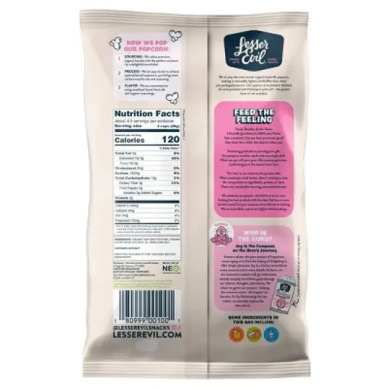 LesserEvil Organic Popcorn image {1}