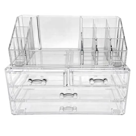 OnDisplay 4 Drawer Tiered Acrylic Cosmetic/Jewelry Organizer image {1}