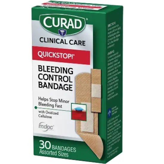 Curad Quickstop! Bleeding Control Bandages Assorted Sizes, 30 Count image {4}