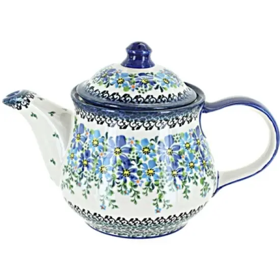Blue Rose Polish Pottery CZ01 Galia Teapot image {3}