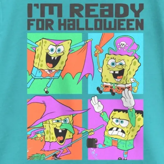 Girl's SpongeBob SquarePants I'm Ready for Halloween T-Shirt image {1}