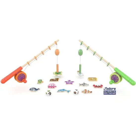 J'adore Wooden Magnetic Fishing Game Toy image {2}