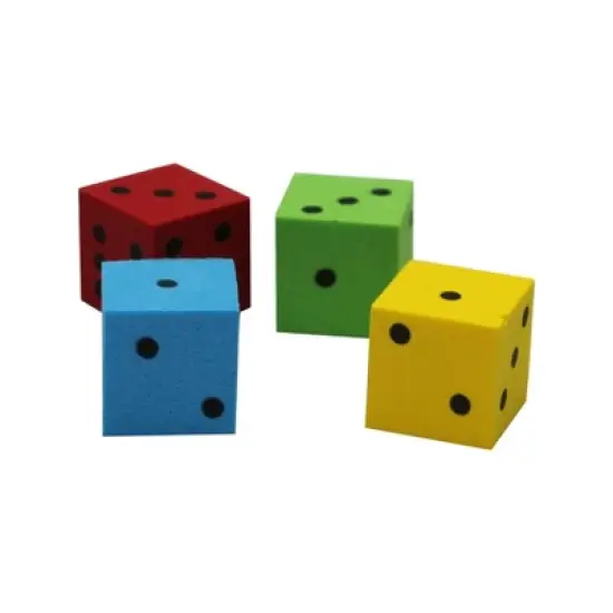 Koplow Games Foam Dice, 16mm, Assorted, Tub of 200 image {3}